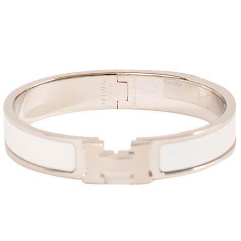 hermes clic clac bracelet silver